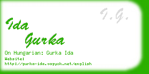 ida gurka business card